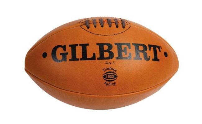 Ballon de rugby en cuir Gilbert Heritage