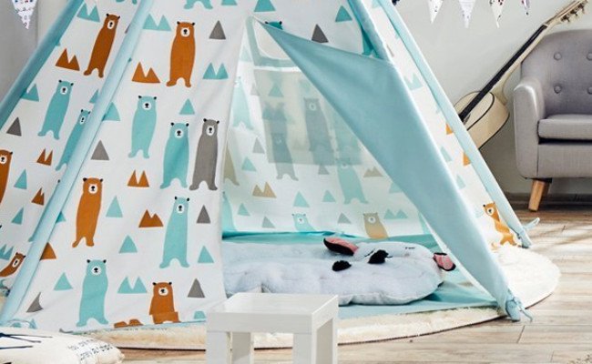 Tente tipi Asweets pliable pour enfants