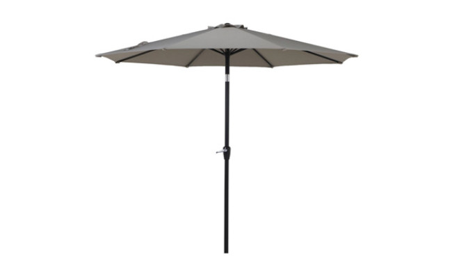 Grand patio 9.7 FT Parapluie de patio en aluminium de 9.7 pieds