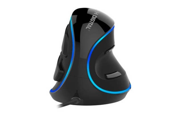 Souris optique ergonomique filaire numérique J-Tech