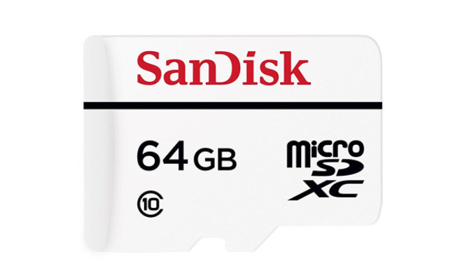 Carte de surveillance vidéo haute endurance SanDisk 64 Go