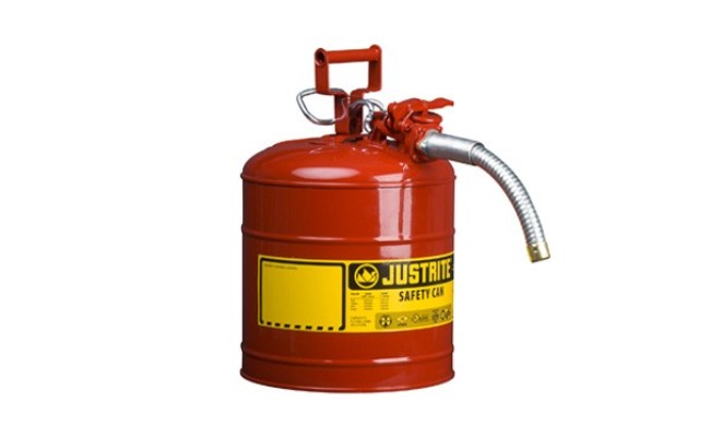Justrite 725010130 AccuFlow Type II en acier galvanisé AccuFlow Rouge Safety Can