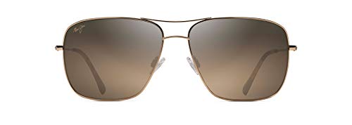 Lunettes de soleil aviateur en argent polarisé Maui Jim Cook Pines