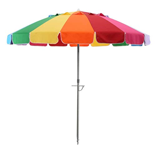 Parapluie de plage arc-en-ciel
