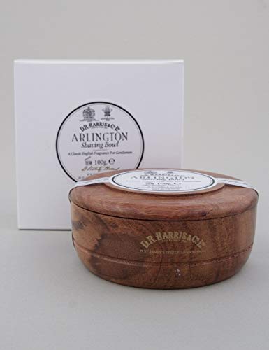 D. R. HARRIS Arlington Shaving Soap and Wooden Mahogany Shaving Bowl