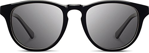 Shwood Francis Acetate Sunglasses - Black & Maple Burl / Grey