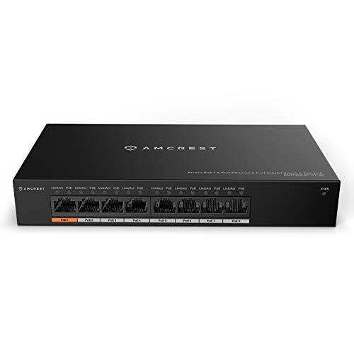 Commutateur Gigabit Gigabit Amcrest 9-Port POE+ Ethernet Switch