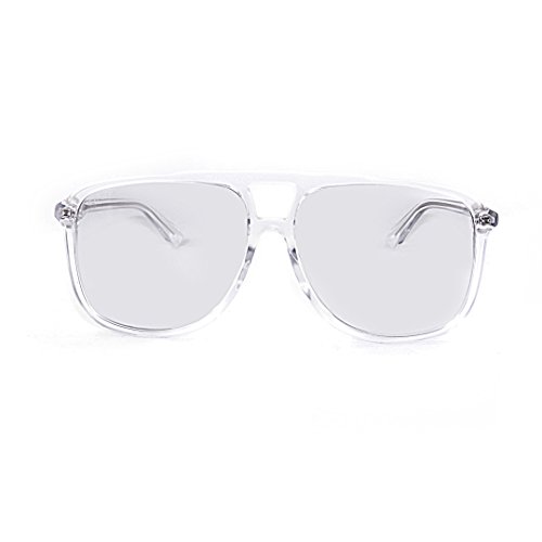 Gucci GG0262SA Asian Fit Lunettes de soleil aviateur 60 mm