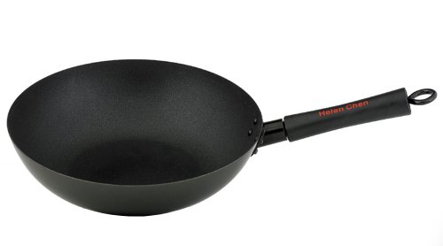 Le wok en acier au carbone de la cuisine asiatique d'Helen Chen
