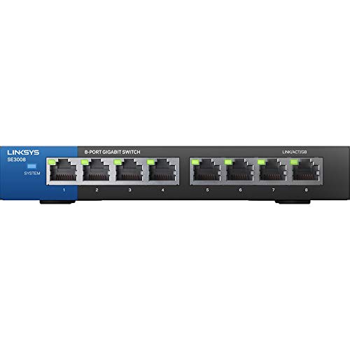 Commutateur Gigabit Métallique 8-Ports SE3008 de Linksys