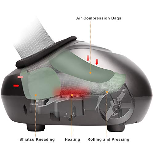 TRIDUCNA Appareil de massage des pieds shiatsu avec chaleur