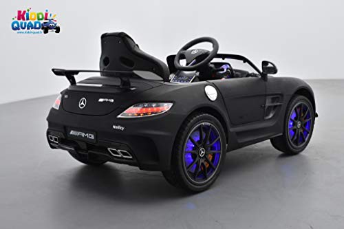 Voiture noire SLS AMG Mercedes Benz pour les enfants