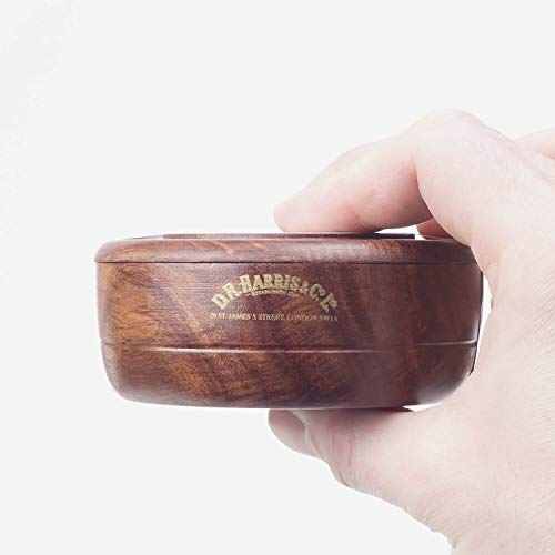 D. R. HARRIS Arlington Shaving Soap and Wooden Mahogany Shaving Bowl