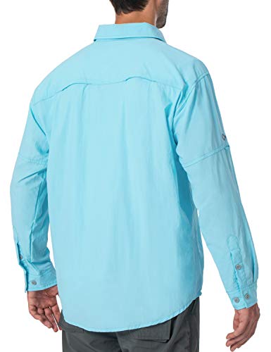 NAVISKIN Chemise de pêche à manches longues et manches longues pour la pêche avec refroidissement à sec