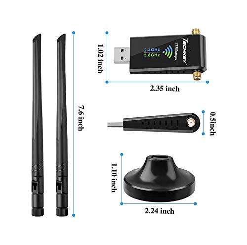 Adaptateur WiFi USB Techkey 1750Mbps