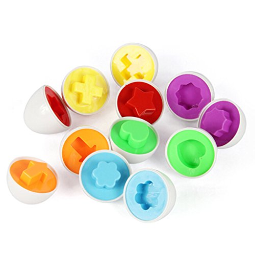 Jouets de 6Pcs oeuf Forme Assemblée Coloré Toy