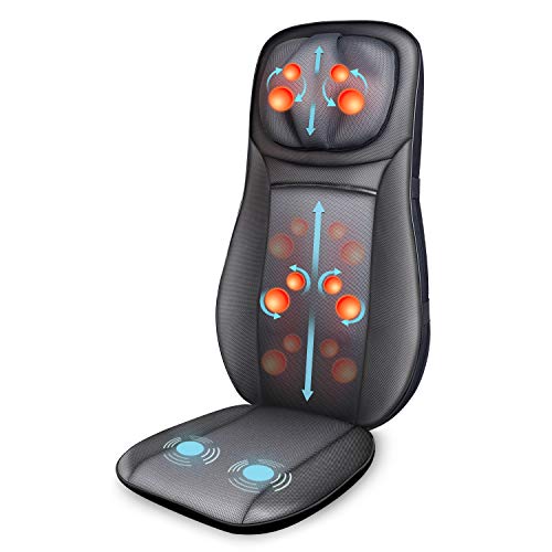 Fauteuil de massage SNAILAX Shiatsu Coussin de Massage Dos avec Chaleur