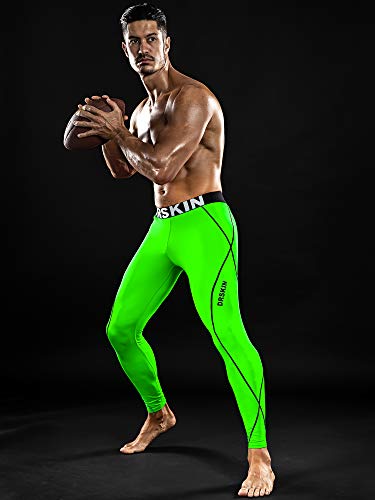 DRSKIN - Pantalon de yoga pour hommes à compression sèche et froide pour sports rafraîchissants