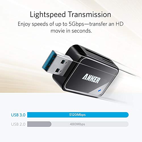 Anker 8-en-1 USB 3.0 USB 3.0 portable lecteur de carte SD