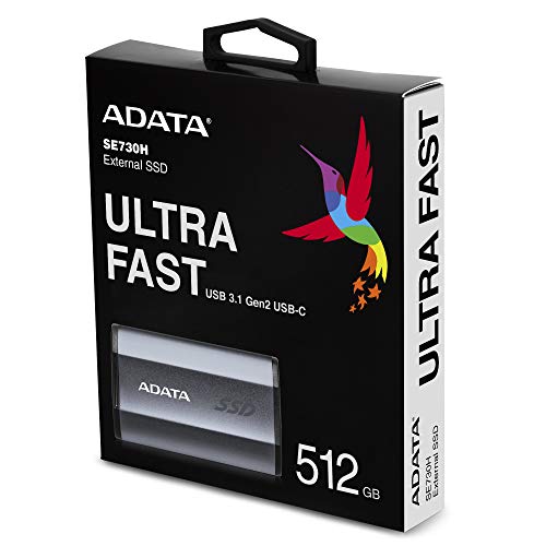 ADATA SE730H USB 3.1 Gen 2 Type 2 Type-C Disque dur externe portable à semi-conducteurs