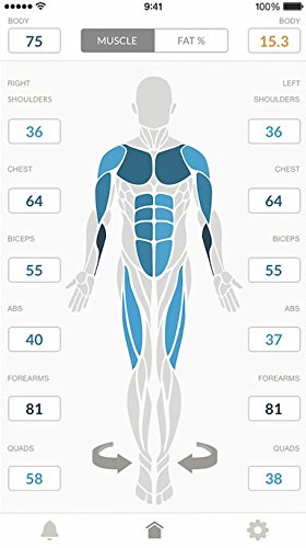 L'objectif du crâne mesure le pourcentage de graisse corporelle et la qualité des muscles