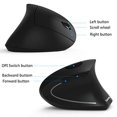 7Souris verticale sans fil ergonomique sans fil 7Lucky