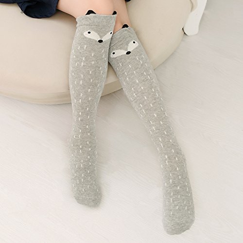 Ateid Enfant Filles Chaussettes Hautes Coton