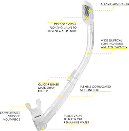 Tuba sec Cressi Supernova Diving Dry Snorkel