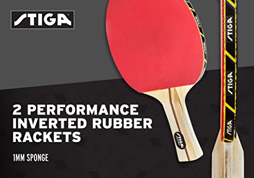 STIGA Performance Jeu de raquettes de tennis de table pour 4 joueurs