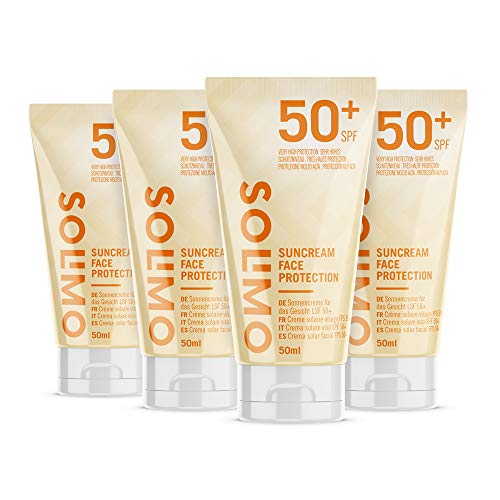 Crème solaire visage FPS 50+ Solimo 