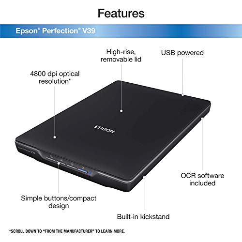 Epson Perfection V39 Color Photo couleur & ; Scanner de documents