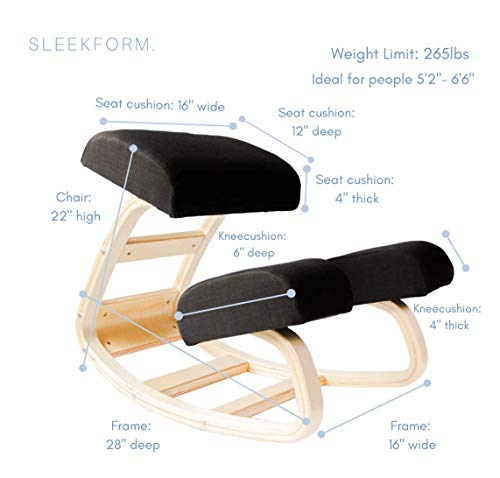 Chaise ergonomique à genoux Sleekform