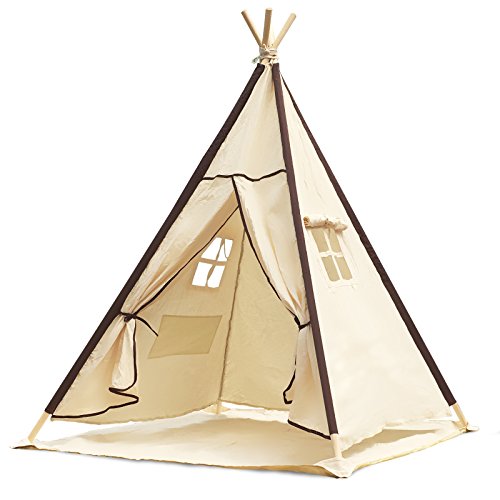 Tipi Lavievert indien en toile pour enfants