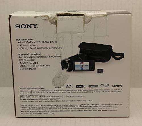 Sony HDR-CX440 Caméscope Full HD Bundle