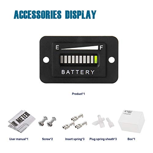 Runleader RL-BI003 Indicateur de la jauge de carburant de la batterie 48V