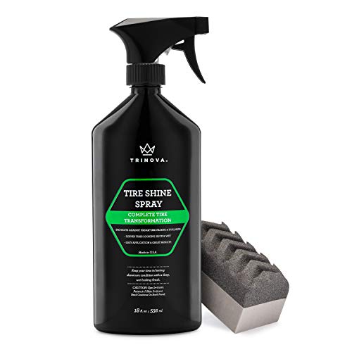 Spray de brillance pour pneus TriNova Nettoyant pour roues et pneus sans essuyage