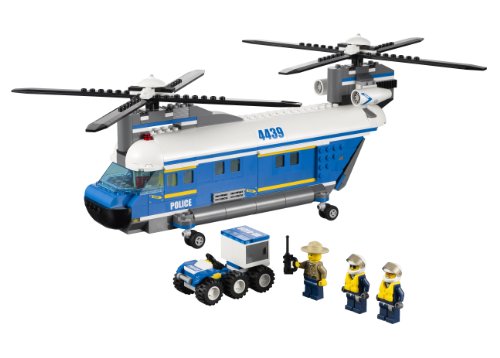 HÉLICOPTÈRE DE TRANSPORT LOURD POLICE LEGO