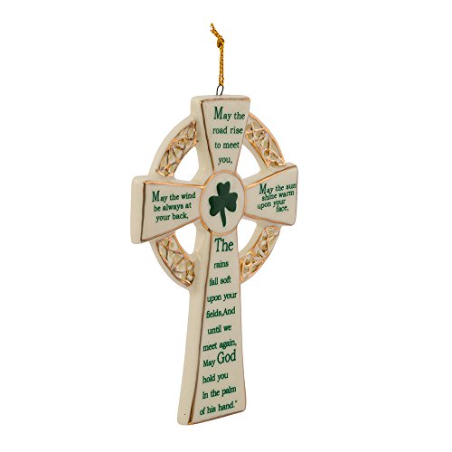 Ornement de la Croix d'Irlande en porcelaine de 5,12 pouces de Kurt Adler