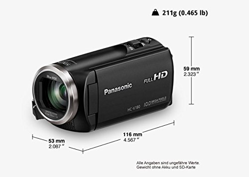 Panasonic HC-V180K Caméscope Full HD