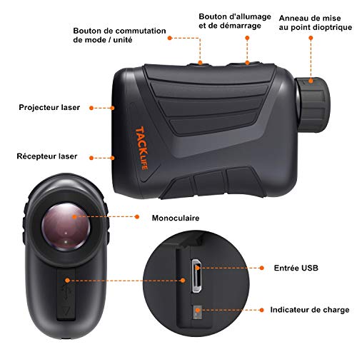 Télémètre Golf 800m, Télescope Monoculaire 900yd