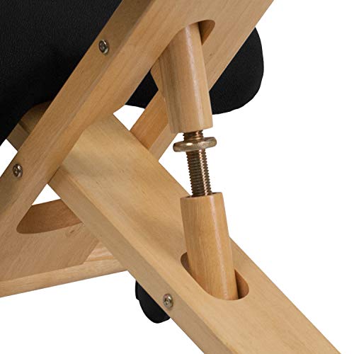 Meubles Flash Chaise mobile en bois ergonomique à genoux