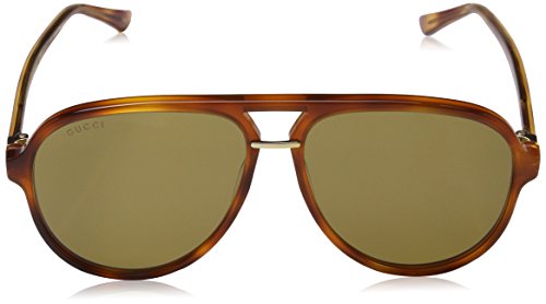 Lunettes de soleil aviateur rétro Gucci pour hommes