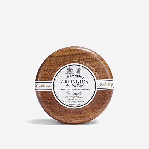 D. R. HARRIS Arlington Shaving Soap and Wooden Mahogany Shaving Bowl