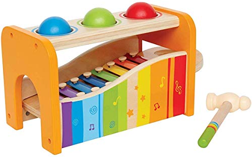 Hape Pound & ; Banc de frappe avec xylophone coulissant