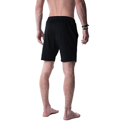 Short de yoga pour hommes Crow Swerve Swerve - Doublure intérieure résistante aux odeurs