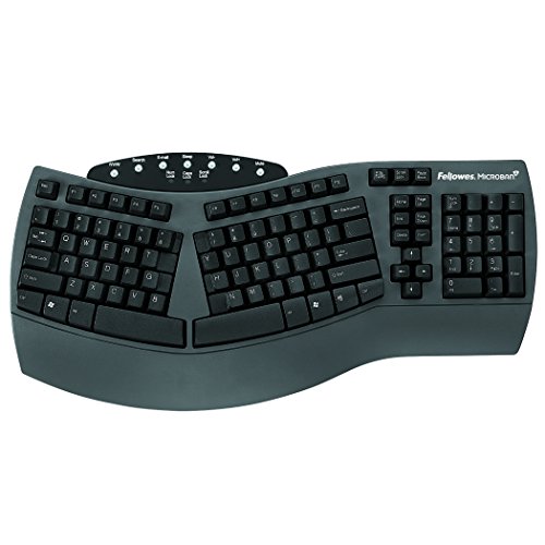 Fellowes Microban Split Design Clavier ergonomique filaire