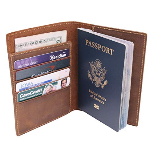 Portefeuille de voyage en cuir pour détenteurs de passeport