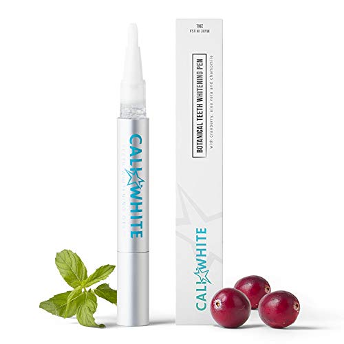 Kit de blanchiment des dents Cali White Vegan, zéro peroxyde avec gel botanique biologique