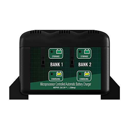 Chargeur de batterie 2-Bank 12V 1,25A