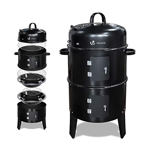 VOUNOT Barbecue Fumoir Smoker Multifonctions